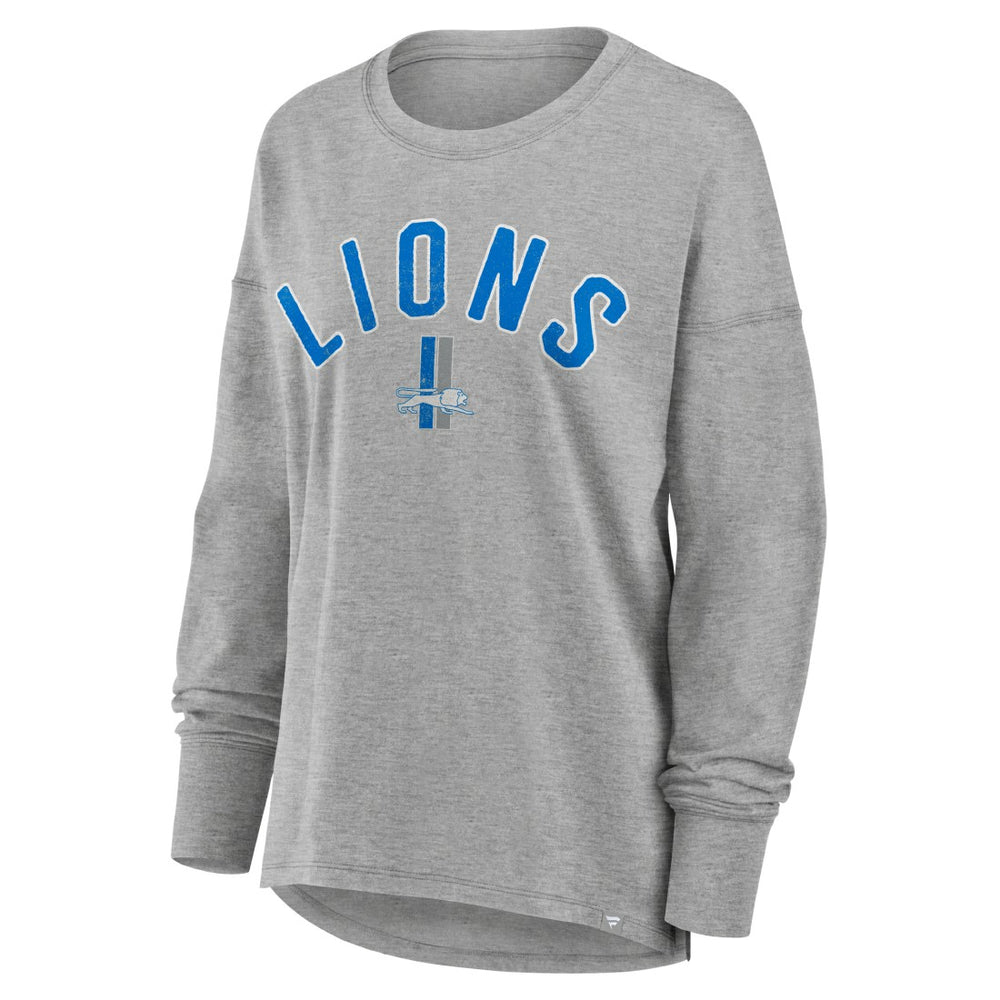 Detroit Lions Women's Hometown Legacy Long Sleeve T-Shirt Heather Gray