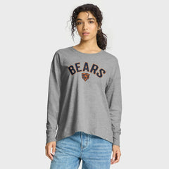 Chicago Bears Women's Hometown Legacy Long Sleeve T-Shirt Heather Gray
