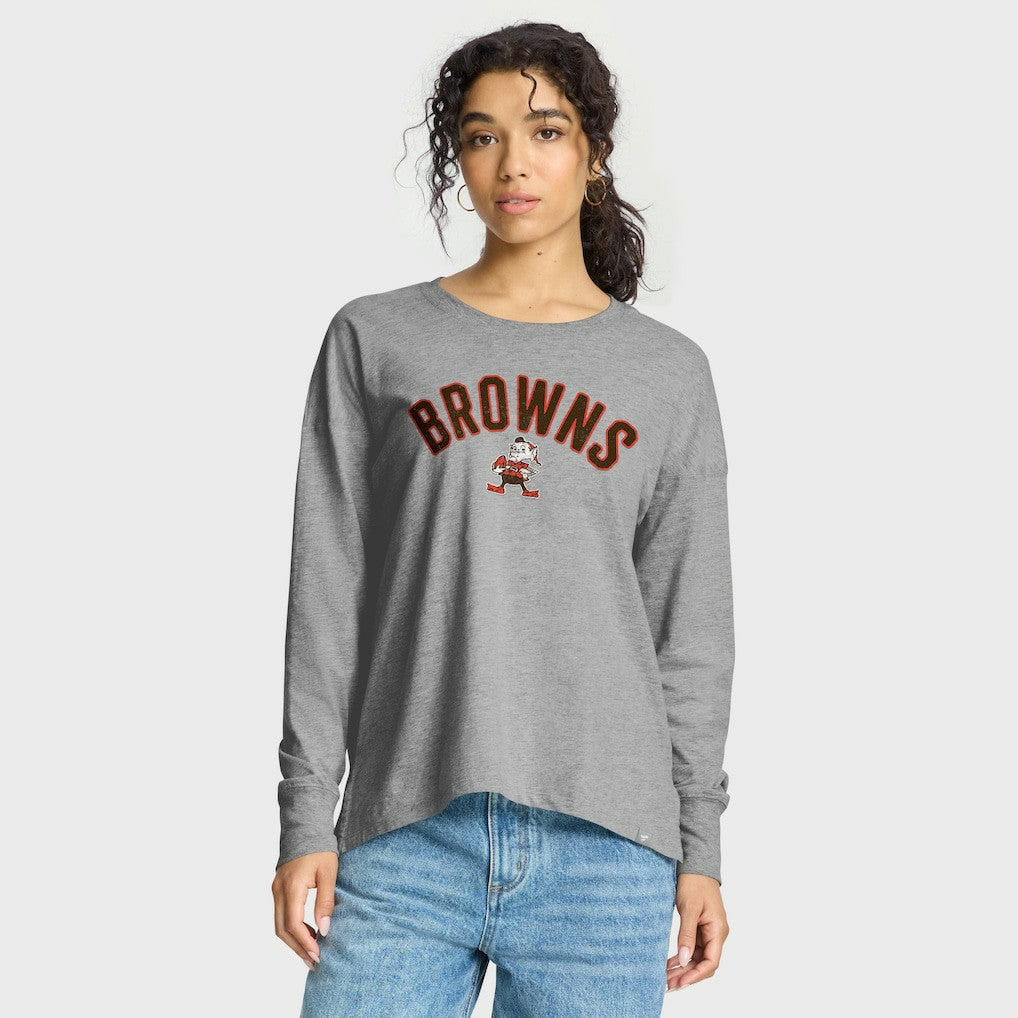 Cleveland Browns Women's Hometown Legacy Long Sleeve T-Shirt Heather Gray