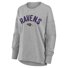 Baltimore Ravens Women's Hometown Legacy Long Sleeve T-Shirt Heather Gray