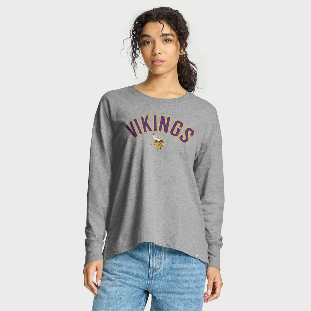 Minnesota Vikings Women's Hometown Legacy Long Sleeve T-Shirt Heather Gray
