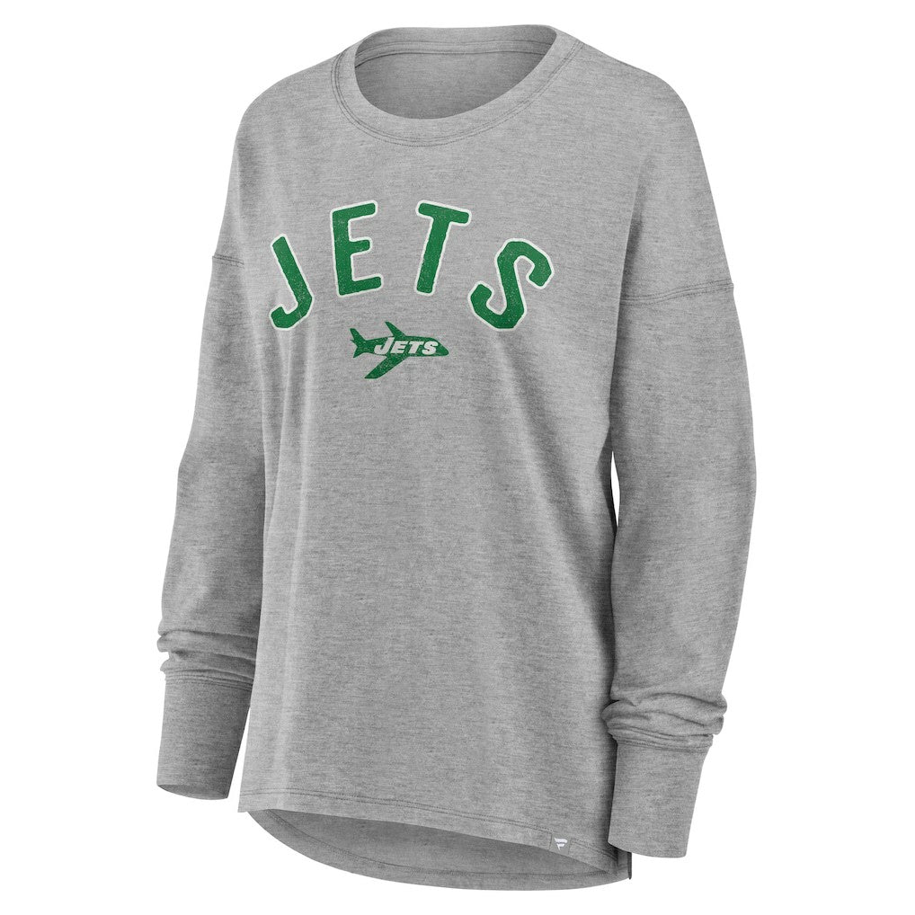 New York Jets Women's Hometown Legacy Long Sleeve T-Shirt Heather Gray