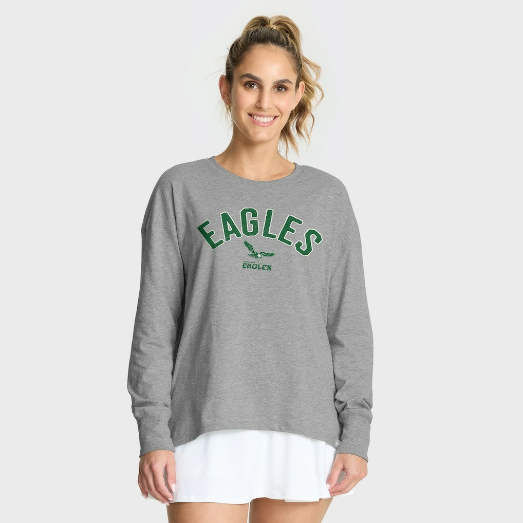 Philadelphia Eagles Women's Hometown Legacy Long Sleeve T-Shirt Heather Gray