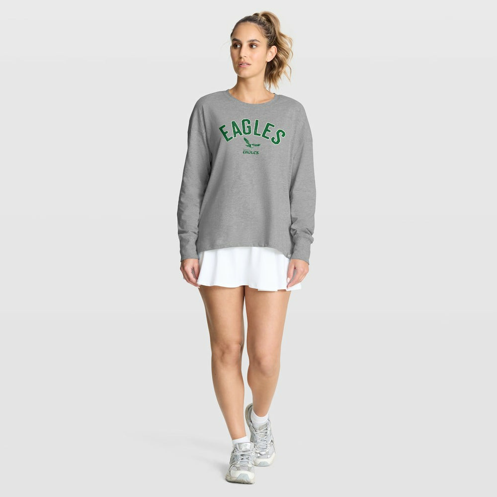 Philadelphia Eagles Women's Hometown Legacy Long Sleeve T-Shirt Heather Gray