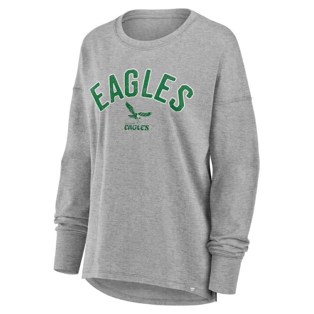 Philadelphia Eagles Women's Hometown Legacy Long Sleeve T-Shirt Heather Gray