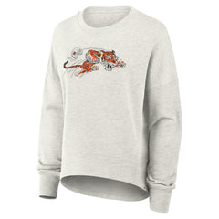 Cincinnati Bengals Women's Oversized Hometown Pullover Sweatshirt Heather Gray