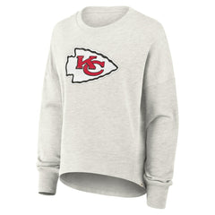 Kansas City Chiefs Women's Oversized Hometown Pullover Sweatshirt Heather Gray