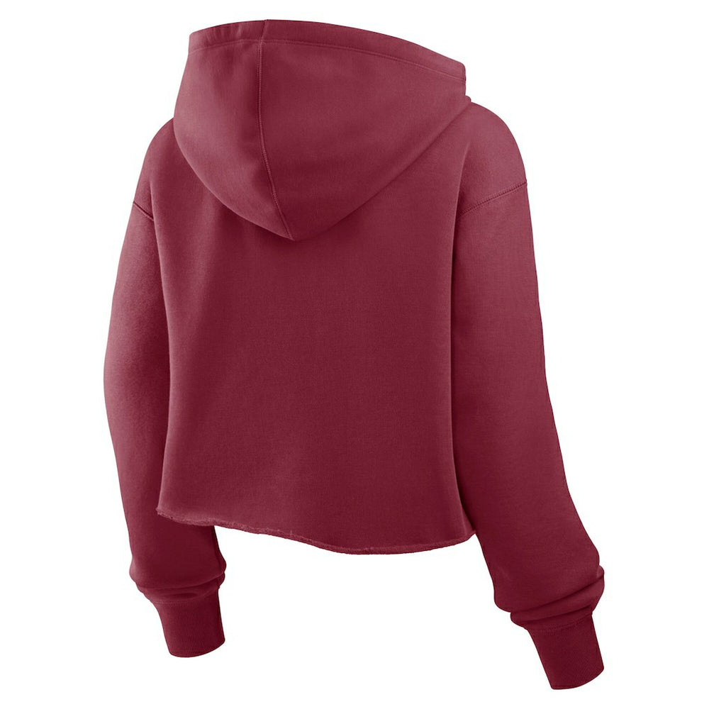 Washington Commanders Women's Oversized Hometown Heritage Cropped Hoodie Burgundy