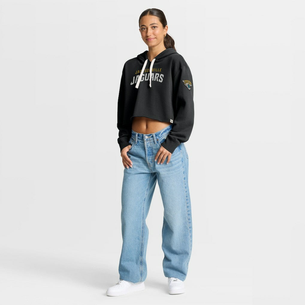 Jacksonville Jaguars Women's Oversized Hometown Heritage Cropped Hoodie Black