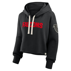 Atlanta Falcons Women's Oversized Hometown Heritage Cropped Hoodie Black