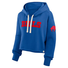 Buffalo Bills Women's Oversized Hometown Heritage Cropped Hoodie Royal