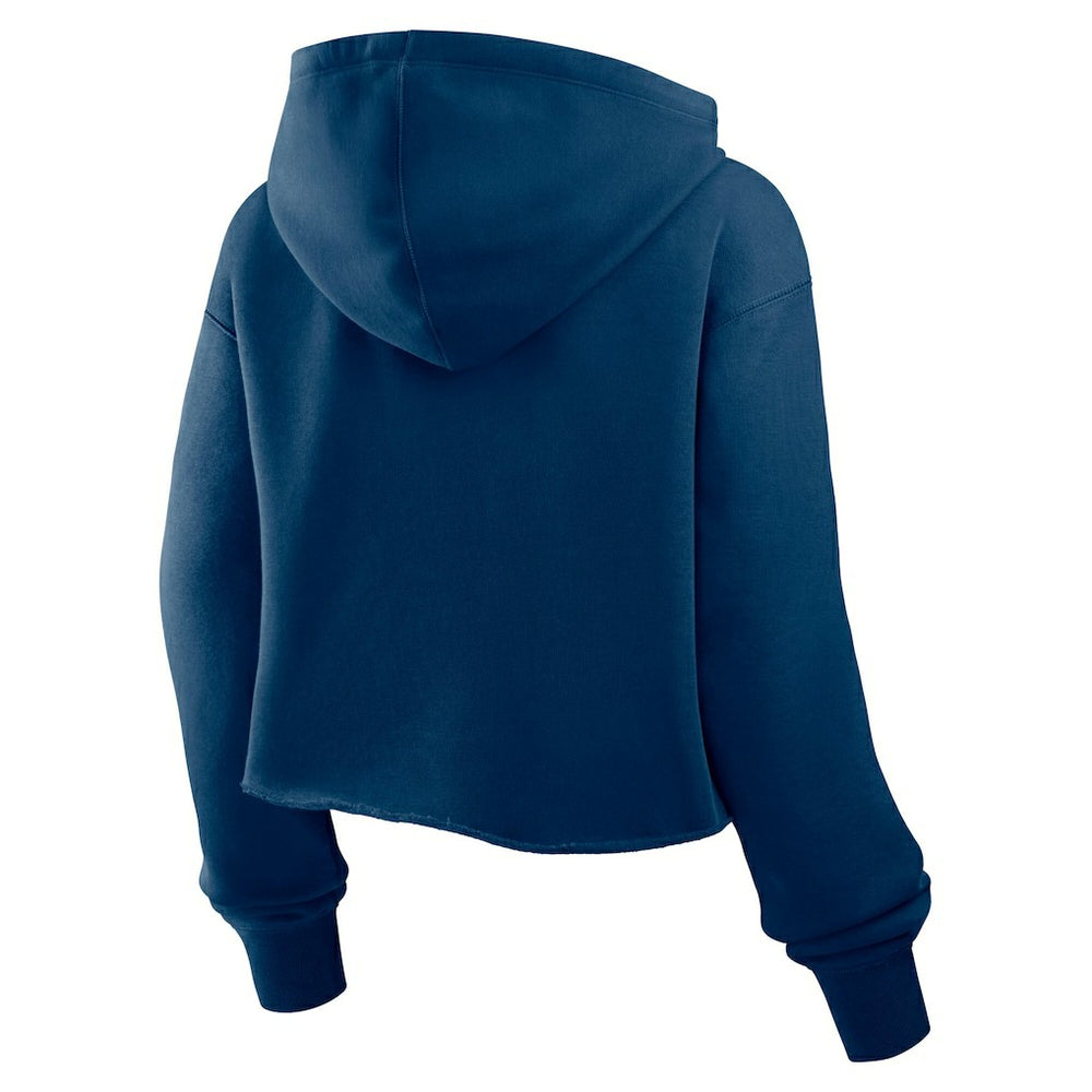 Chicago Bears Women's Oversized Hometown Heritage Cropped Hoodie Navy