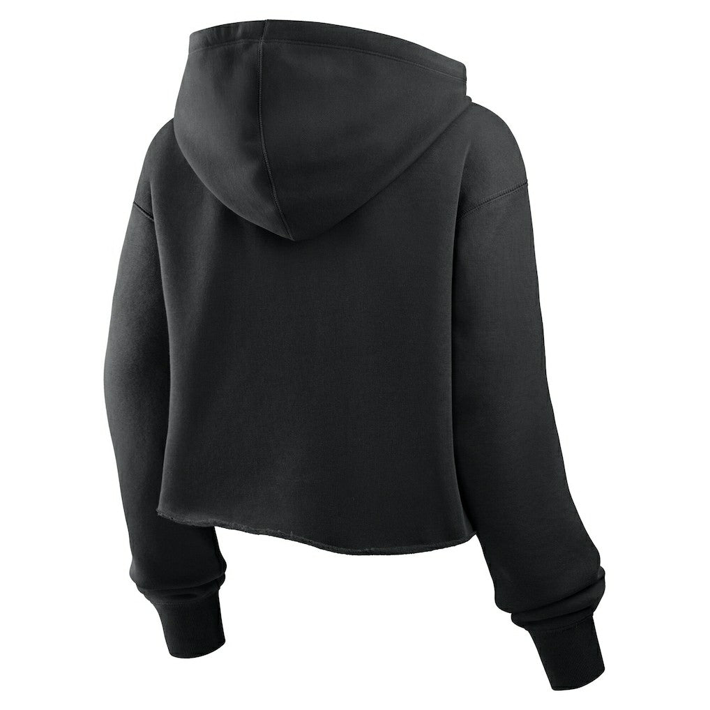Cincinnati Bengals Women's Oversized Hometown Heritage Cropped Hoodie Black
