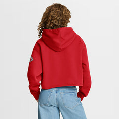 Kansas City Chiefs Women's Oversized Hometown Heritage Cropped Hoodie Red