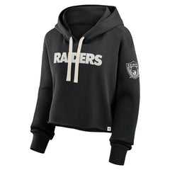 Las Vegas Raiders Women's Oversized Hometown Heritage Cropped Hoodie Black