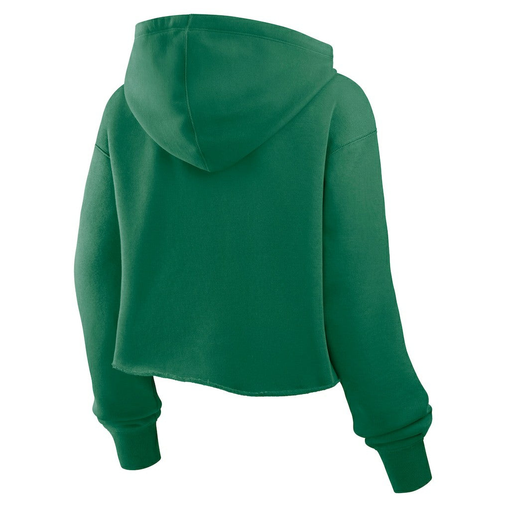 Philadelphia Eagles Women's Oversized Hometown Heritage Cropped Hoodie Kelly Green