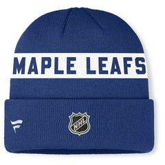NHL Toronto Maple Leafs Fanatics Authentic Pro Rink Cuffed Knit Hat - Blue