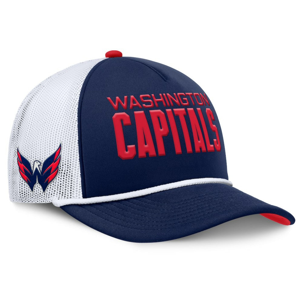 NHL Washington Capitals Fanatics Authentic Pro Rink A-Frame Adjustable Hat - Navy/White
