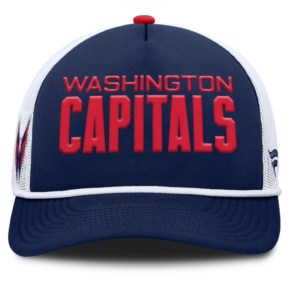 NHL Washington Capitals Fanatics Authentic Pro Rink A-Frame Adjustable Hat - Navy/White