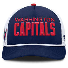 NHL Washington Capitals Fanatics Authentic Pro Rink A-Frame Adjustable Hat - Navy/White