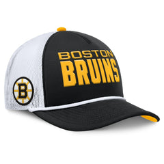 NHL Boston Bruins Fanatics Authentic Pro Rink A-Frame Adjustable Hat - Black/White