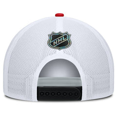 NHL Chicago Blackhawks Fanatics Authentic Pro Rink A-Frame Adjustable Hat - Black/White