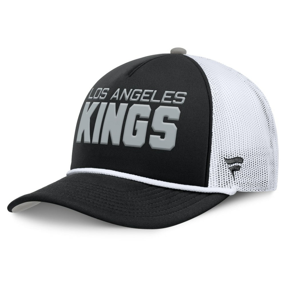 NHL Los Angeles Kings Fanatics Authentic Pro Rink A-Frame Adjustable Hat - Black/White