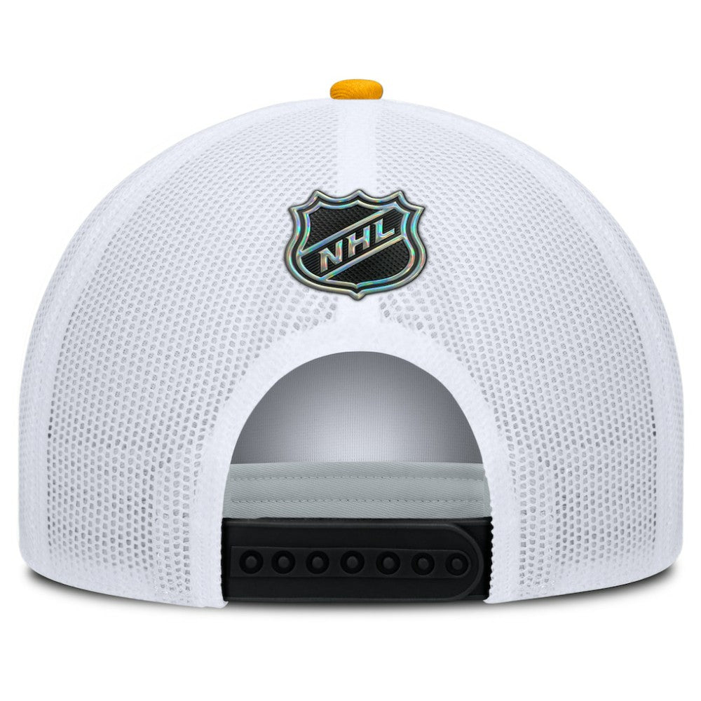 NHL Pittsburgh Penguins Fanatics Authentic Pro Rink A-Frame Adjustable Hat - Black/White
