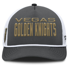 NHL Vegas Golden Knights Fanatics Authentic Pro Rink A-Frame Adjustable Hat - Charcoal/White