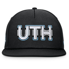 NHL Utah Mammoth Fanatics Authentic Pro Rink Team Code Snapback Hat - Black