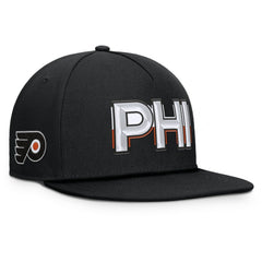 NHL Philadelphia Flyers Fanatics Authentic Pro Rink Team Code Snapback Hat - Black