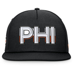 NHL Philadelphia Flyers Fanatics Authentic Pro Rink Team Code Snapback Hat - Black