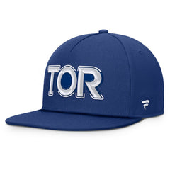 NHL Toronto Maple Leafs Fanatics Authentic Pro Rink Team Code Snapback Hat - Blue
