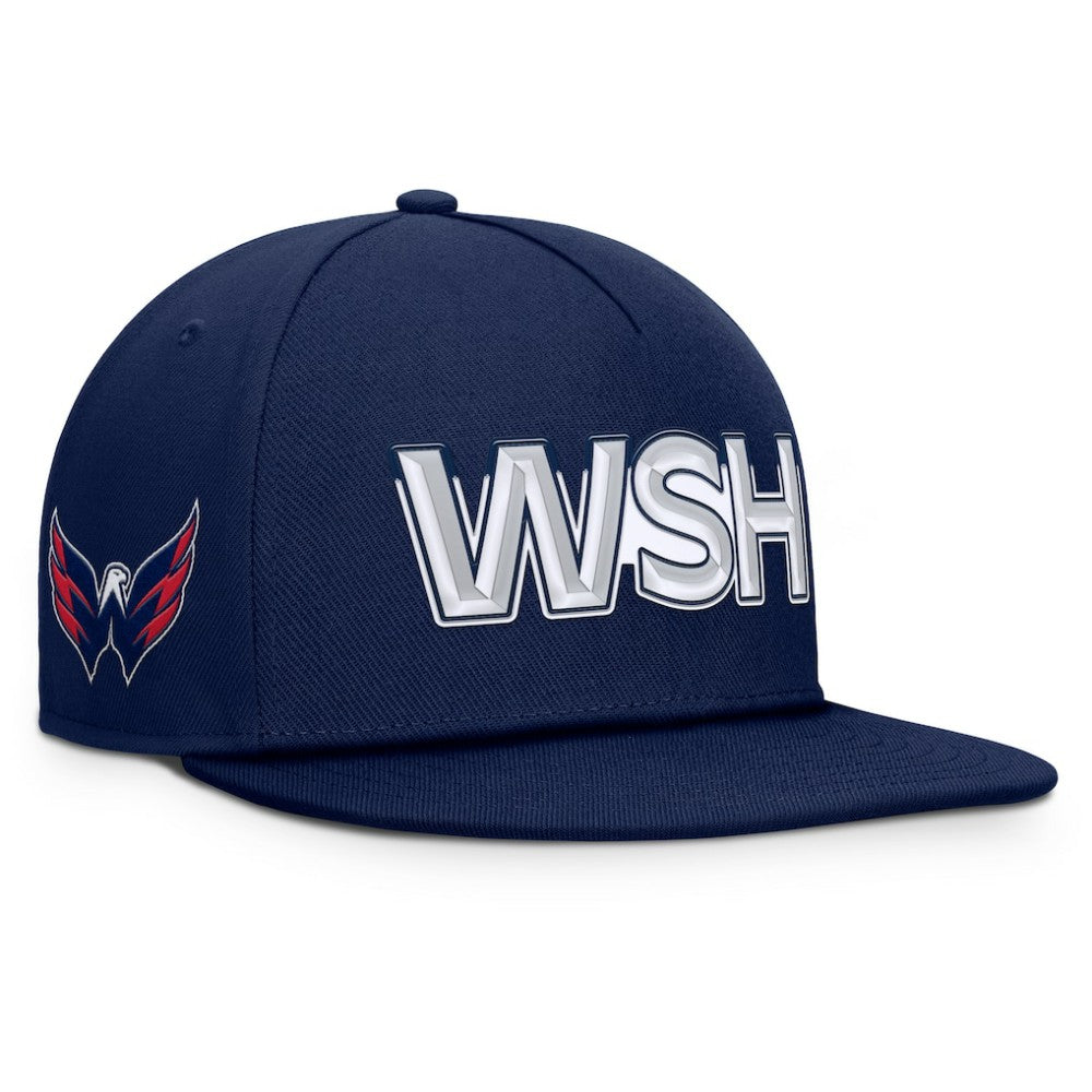 NHL Washington Capitals Fanatics Authentic Pro Rink Team Code Snapback Hat - Navy
