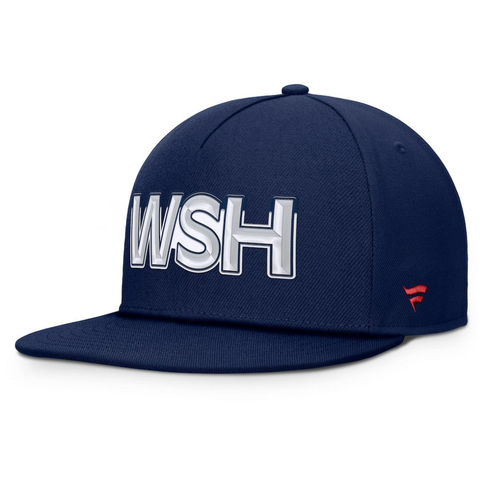 NHL Washington Capitals Fanatics Authentic Pro Rink Team Code Snapback Hat - Navy