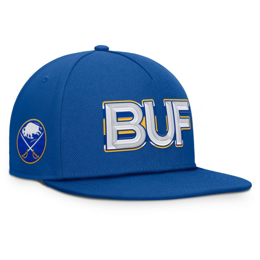 NHL Buffalo Sabres Fanatics Authentic Pro Rink Team Code Snapback Hat - Royal