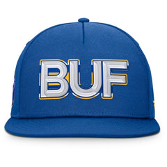NHL Buffalo Sabres Fanatics Authentic Pro Rink Team Code Snapback Hat - Royal