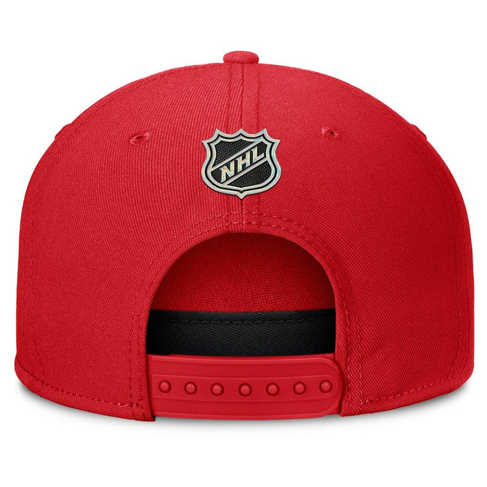 NHL Calgary Flames Fanatics Authentic Pro Rink Team Code Snapback Hat - Red