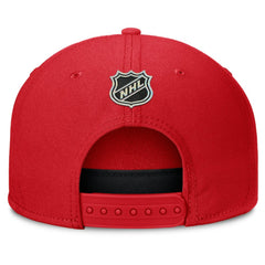 NHL Calgary Flames Fanatics Authentic Pro Rink Team Code Snapback Hat - Red