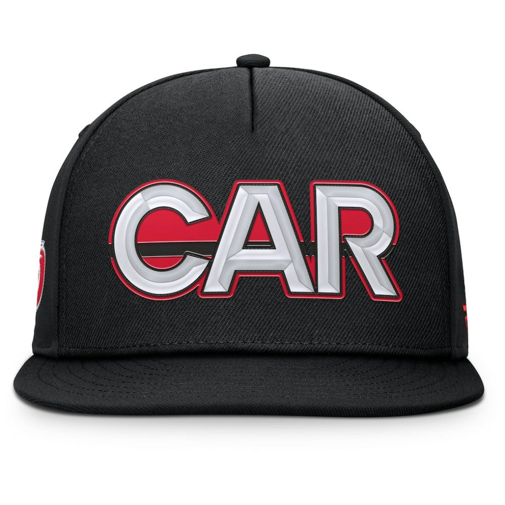 NHL Carolina Hurricanes Fanatics Authentic Pro Rink Team Code Snapback Hat - Black