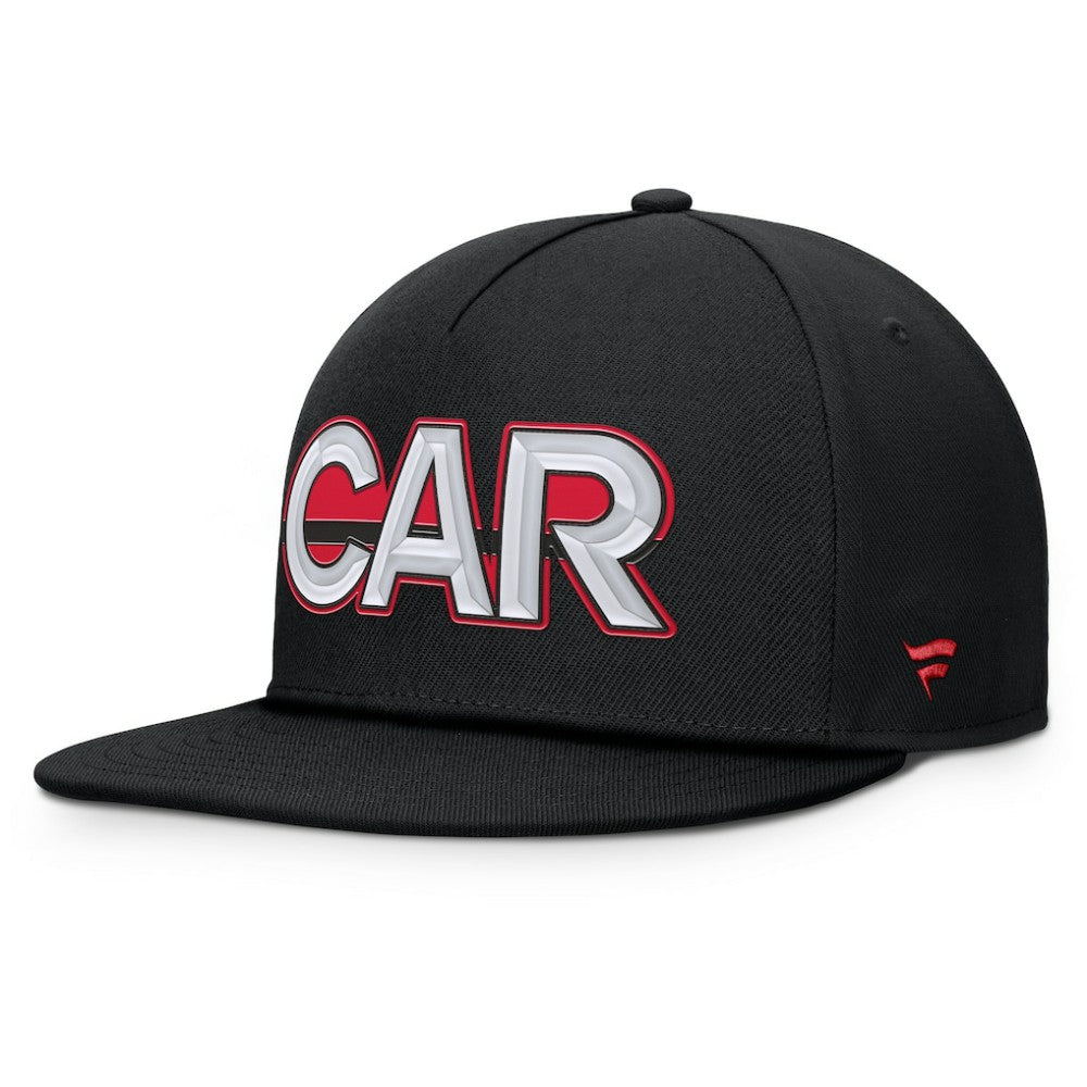 NHL Carolina Hurricanes Fanatics Authentic Pro Rink Team Code Snapback Hat - Black