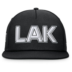 NHL Los Angeles Kings Fanatics Authentic Pro Rink Team Code Snapback Hat - Black