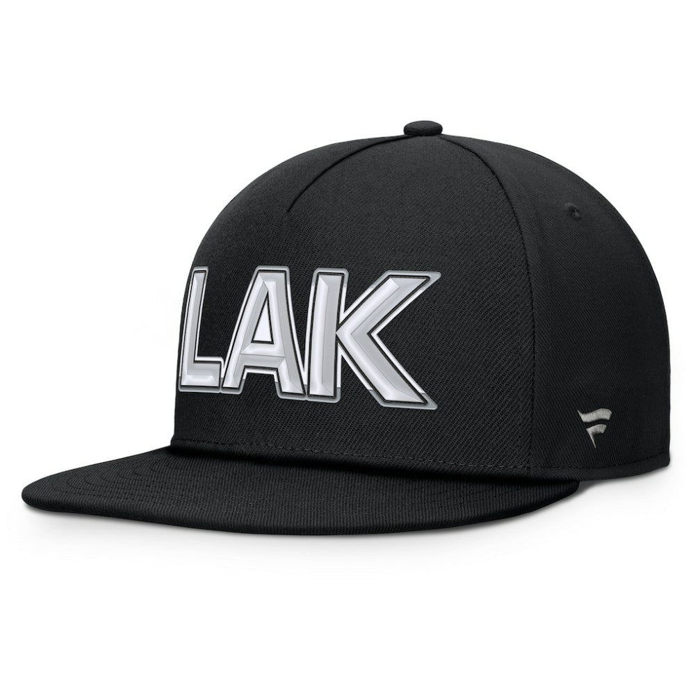 NHL Los Angeles Kings Fanatics Authentic Pro Rink Team Code Snapback Hat - Black