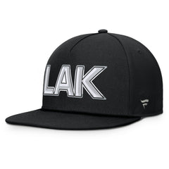 NHL Los Angeles Kings Fanatics Authentic Pro Rink Team Code Snapback Hat - Black