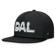 NHL Dallas Stars Fanatics Authentic Pro Rink Team Code Snapback Hat - Black