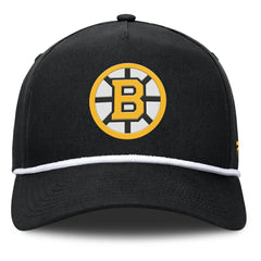 NHL Boston Bruins Fanatics Authentic Pro Rink Roper A-Frame Adjustable Hat - Black