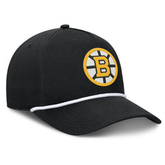 NHL Boston Bruins Fanatics Authentic Pro Rink Roper A-Frame Adjustable Hat - Black