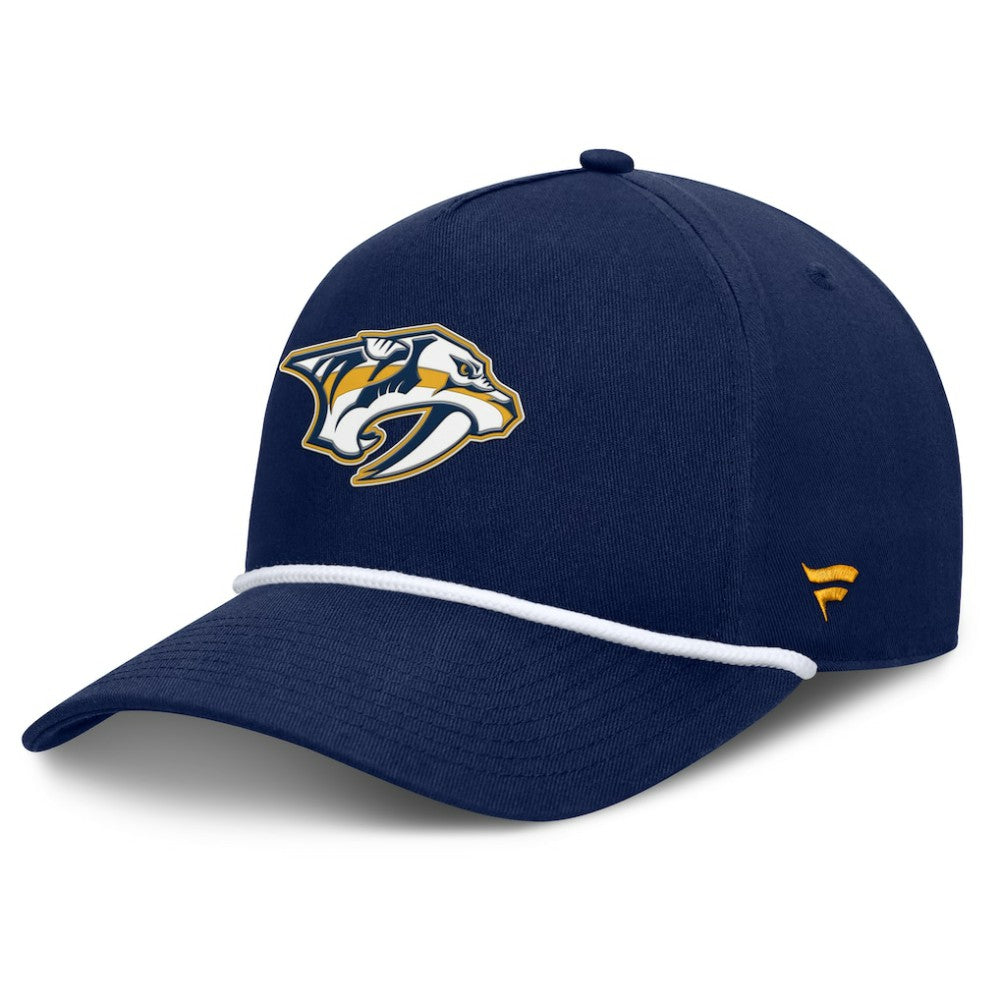 NHL Nashville Predators Fanatics Authentic Pro Rink Roper A-Frame Adjustable Hat - Navy