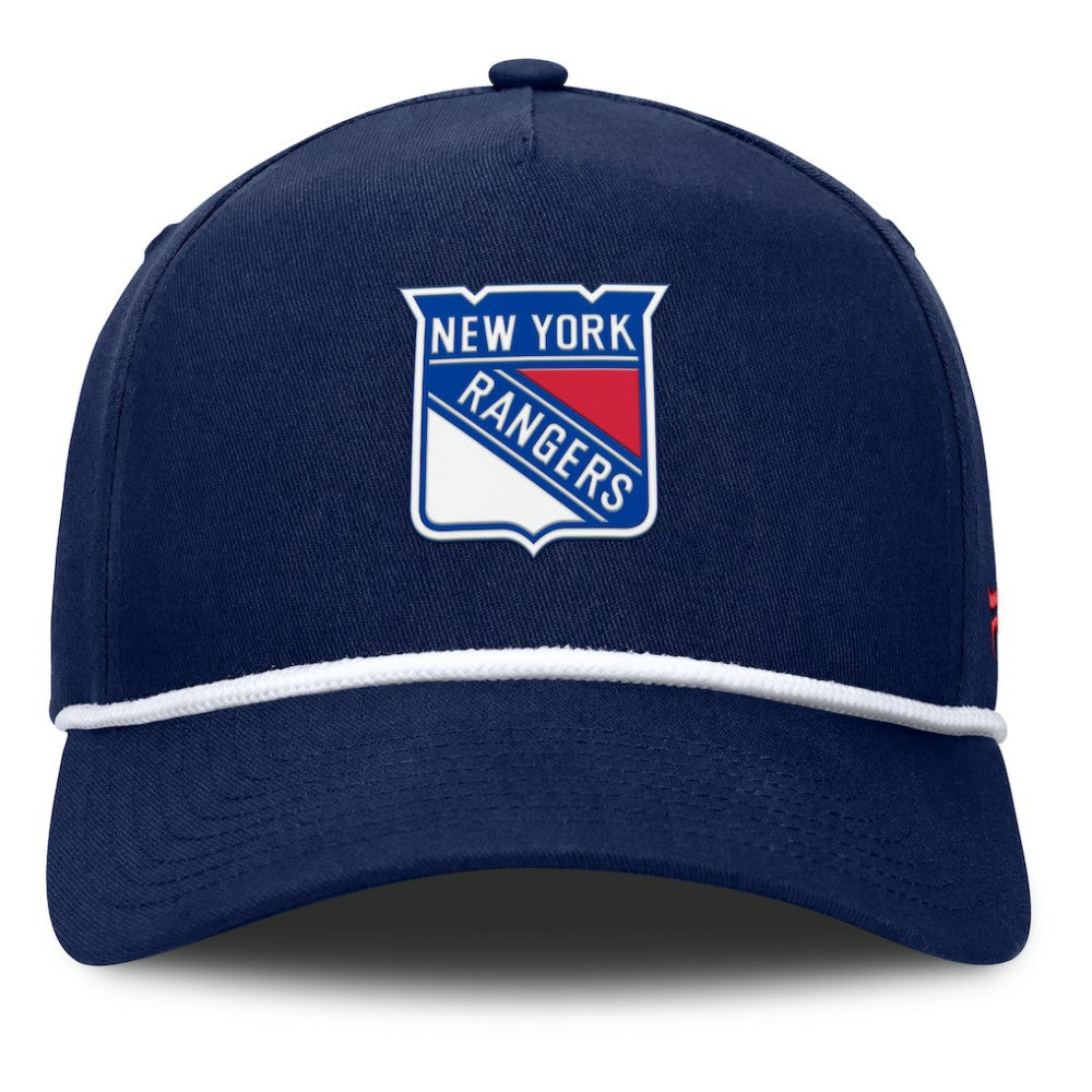 NHL New York Rangers Fanatics Authentic Pro Rink Roper A-Frame Adjustable Hat - Navy