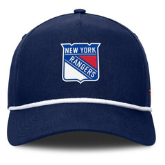 NHL New York Rangers Fanatics Authentic Pro Rink Roper A-Frame Adjustable Hat - Navy